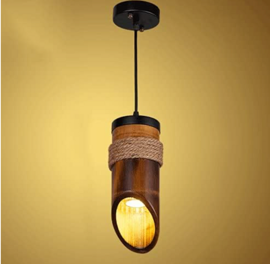 Bamboo Hanging Vertical Lampshade (With Electrical Accessories)