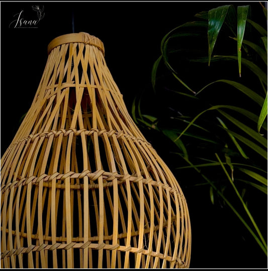 Rattan Look Hanging Lampshade (Without Electrical Accessories)