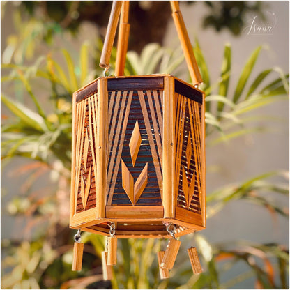 Hanging Lampshade - 6 corner - (Without Electrical Accessories)
