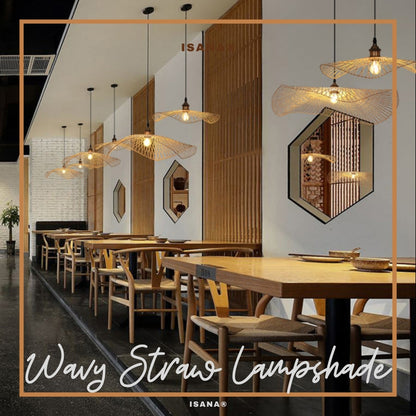Wavy Straw Lampshade