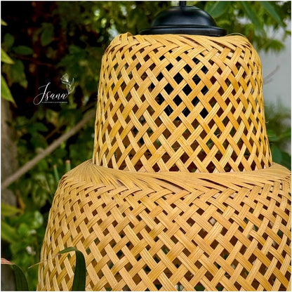 Two Tier bamboo Lampshade