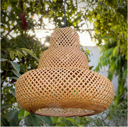 Hanging Natural Lampshade (Without Electrical Accessories)