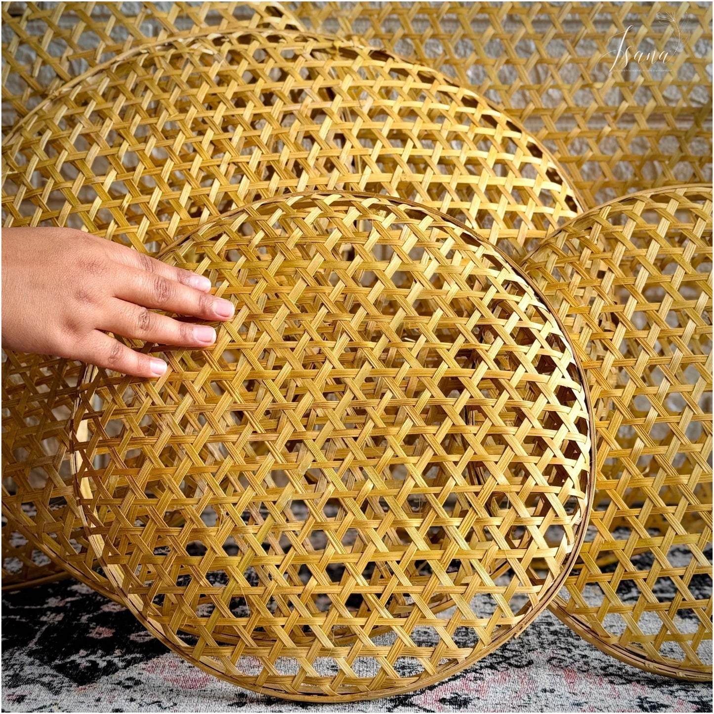 STAR BAMBOO MAT LAMPSHADES