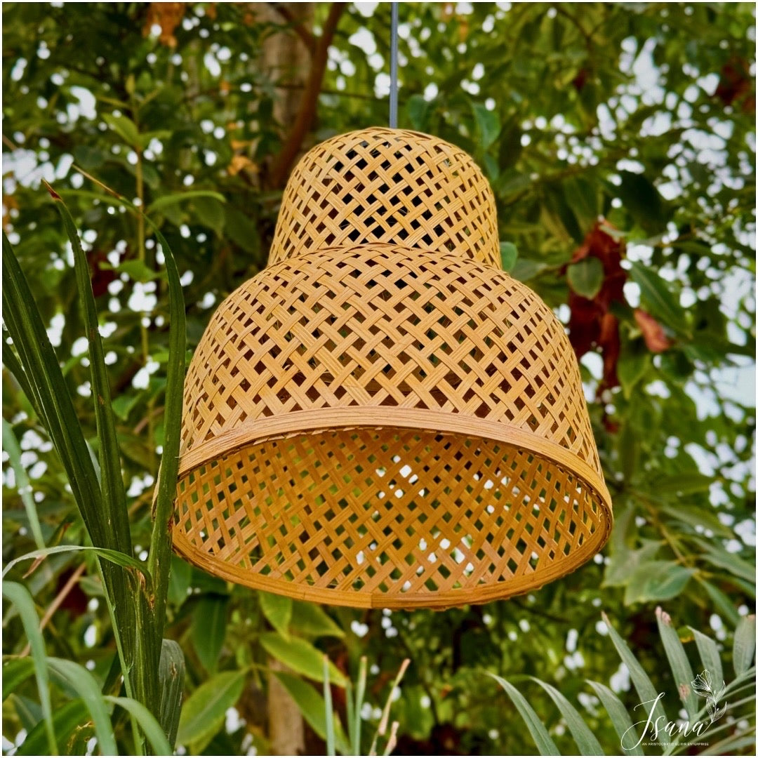 Two Tier bamboo Lampshade