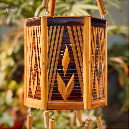 Hanging Lampshade - 6 corner - (Without Electrical Accessories)