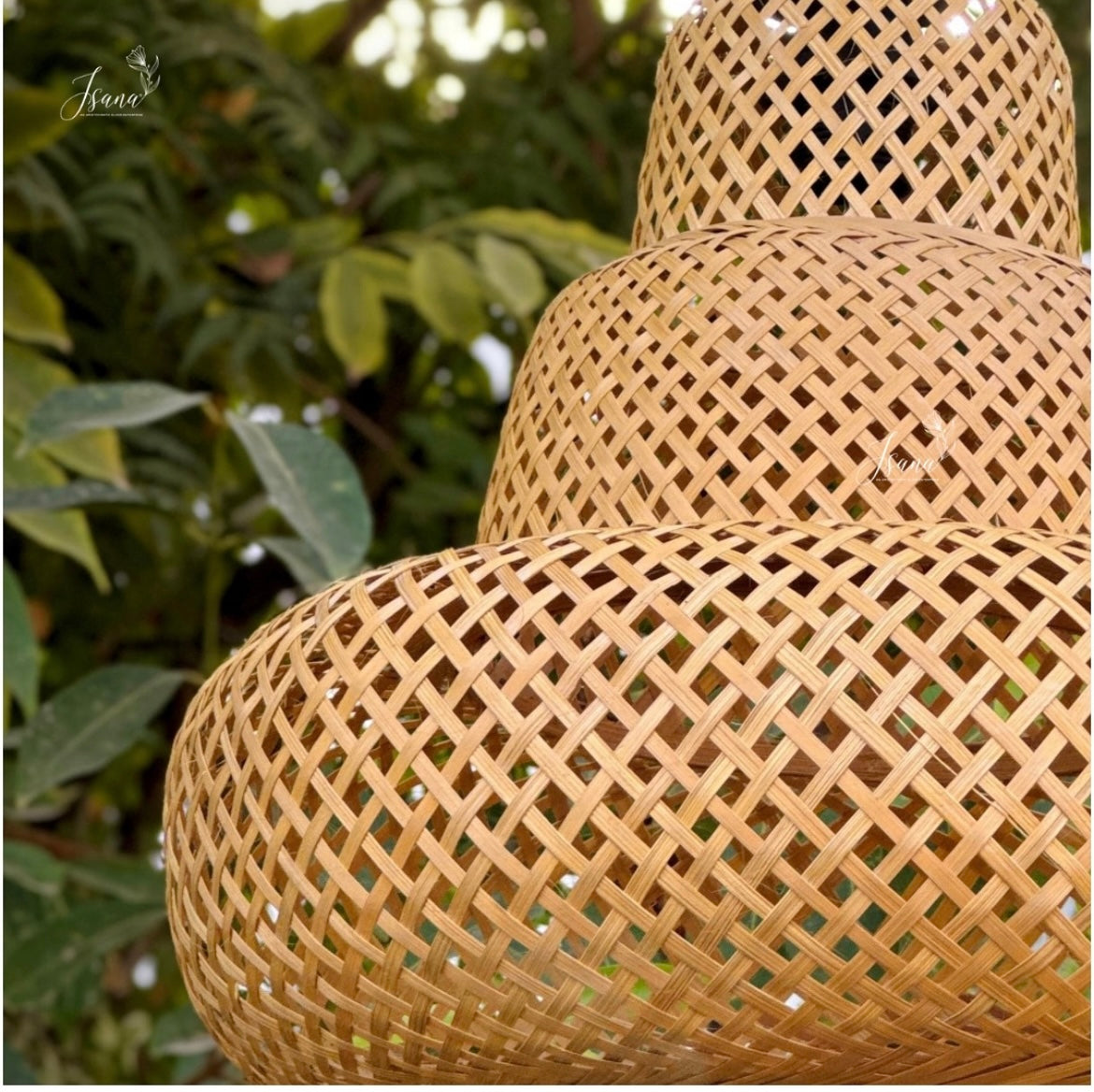 Hanging Natural Lampshade (Without Electrical Accessories)