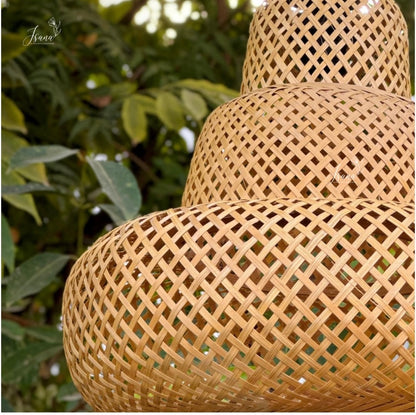 Hanging Natural Lampshade (Without Electrical Accessories)