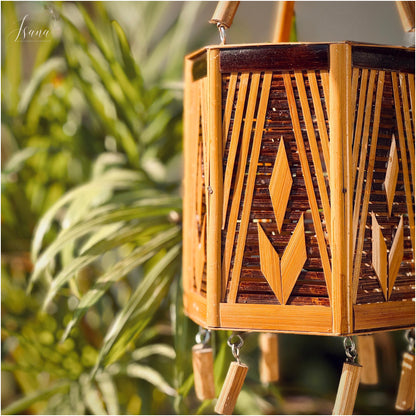 Hanging Lampshade - 6 corner - (Without Electrical Accessories)