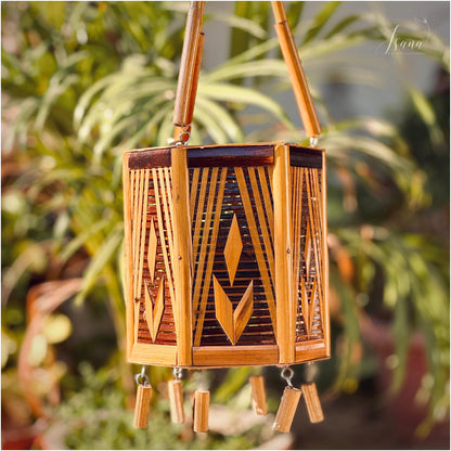 Hanging Lampshade - 6 corner - (Without Electrical Accessories)