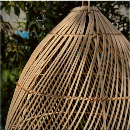 Cane Hanging Lampshade with Iron Frame