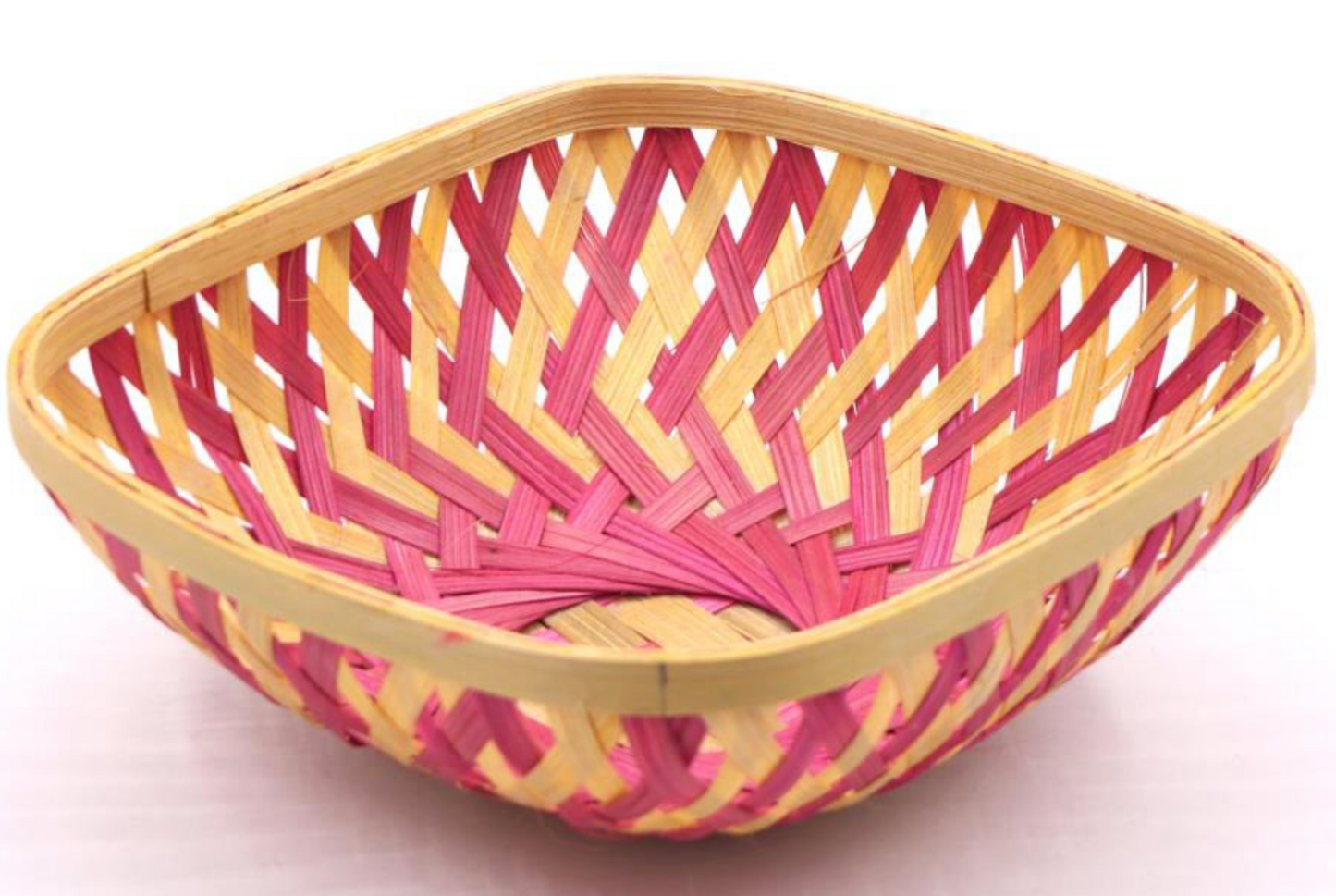 Chitra Square Bamboo Basket – Color Edition