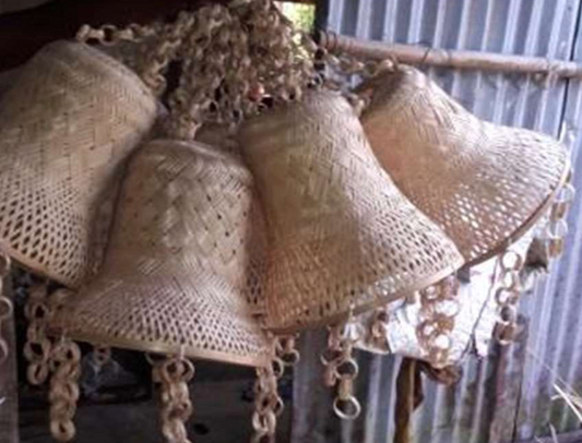 Bell Lampshade (3 Chain) Natural (Without Electrical Accessories)