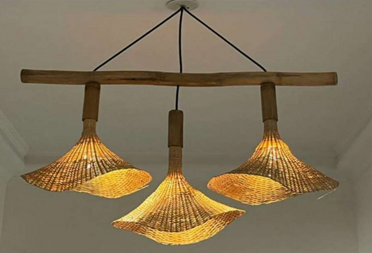 Wave Hanging Lampshade - Set of 3 (Without Electrical Accessories)