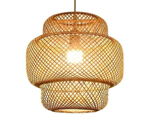 Hanging Natural Three Stage Lampshade - Large (Without Electrical Accessories)