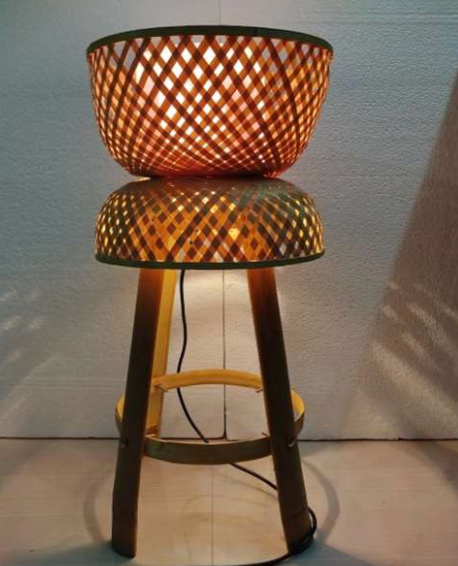 Bamboo Lampshade with Diffuser Sheet (Without Electrical Accessories)