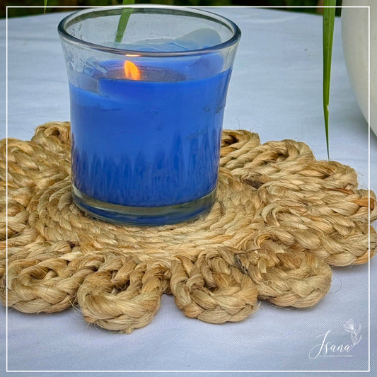 EarthTone Jute Coasters – 6" Handwoven Natural Beauty
