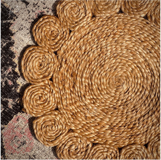 Multipurpose Jute Coasters – 6" Handwoven Rustic Charm