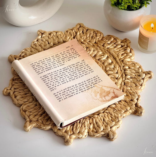 BohoBraids Jute Coaster – 6" Handcrafted Classic