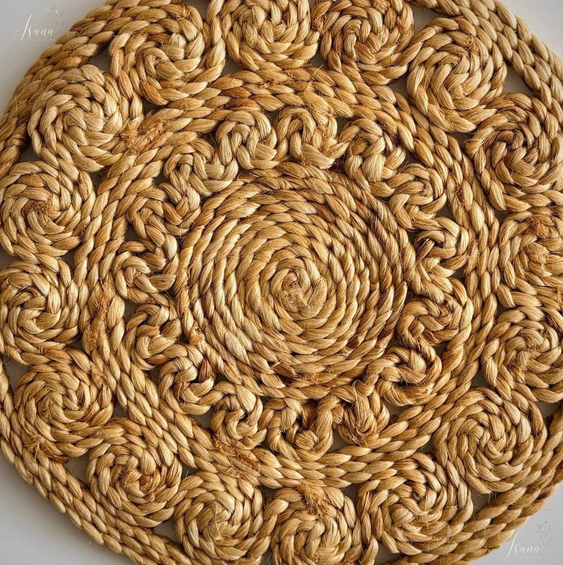 EcoCharm Jute Coaster – 6" Handwoven Rustic Beauty
