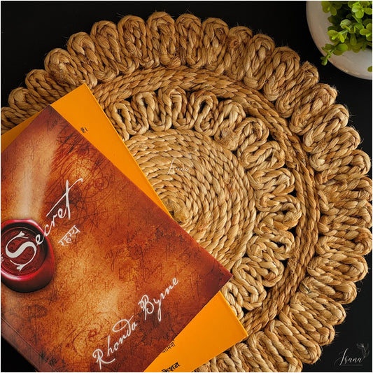 KoshaMini™ Square Jute Coaster – 6″
