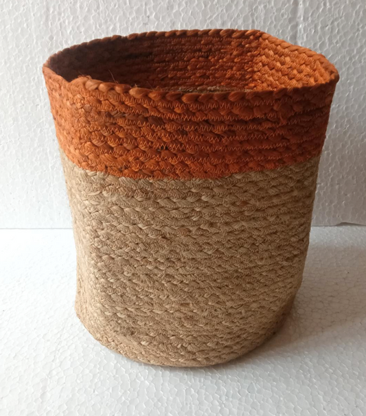 Planter (Natural + Orange Color)
