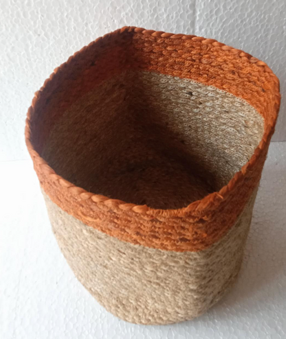 Planter (Natural + Orange Color)
