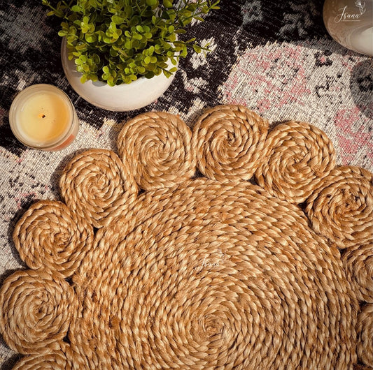 TerraWeave™ Round Jute Placemat Handwoven by Indian Artisans