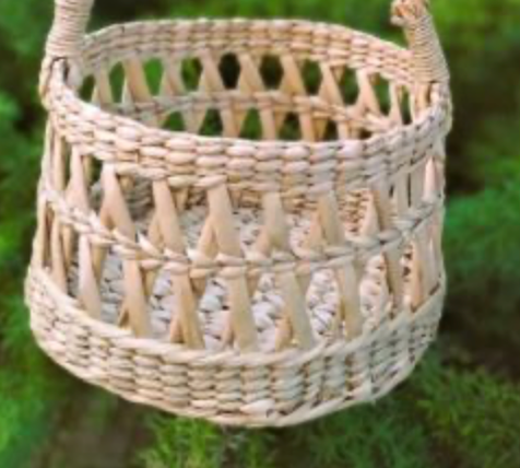 LaiMei Basket – Handwoven Kauna Grass Designer Basket with Handle
