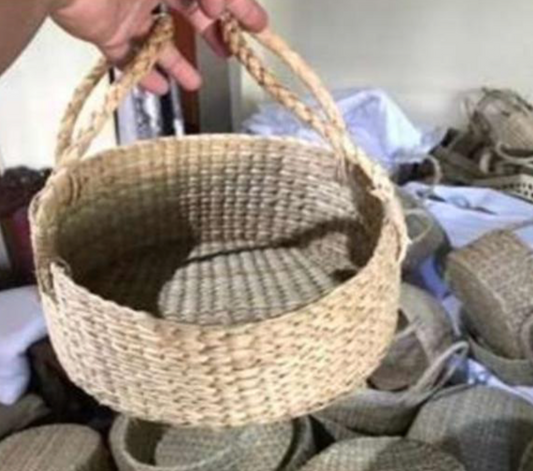Maahi Kauna Basket – Handwoven Eco-Friendly Tray