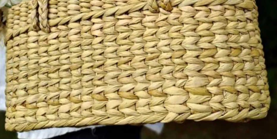 Aari Kauna Basket with Handle – Eco Chic Organizer