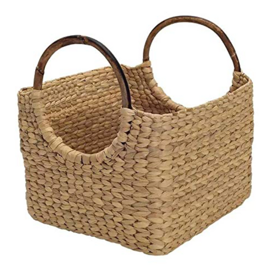 Himalaya Woven Laundry Basket – Kauna Grass with Cane Handles