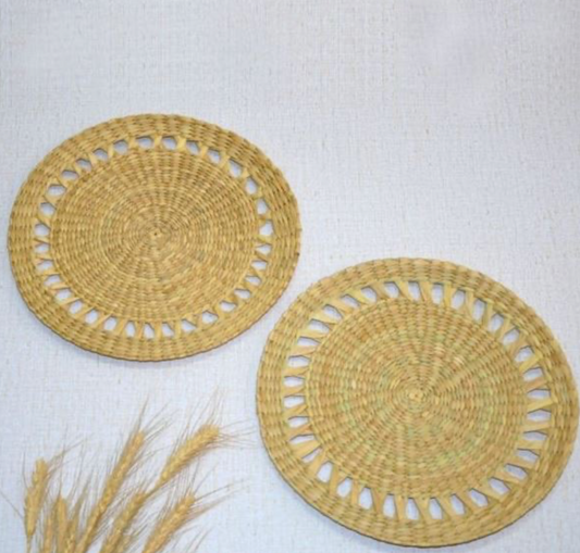 Kauna Luxe Placemats – Handwoven Natural Charm