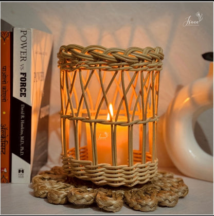 Cane Candle Holder