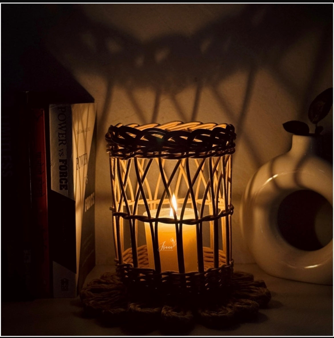Cane Candle Holder
