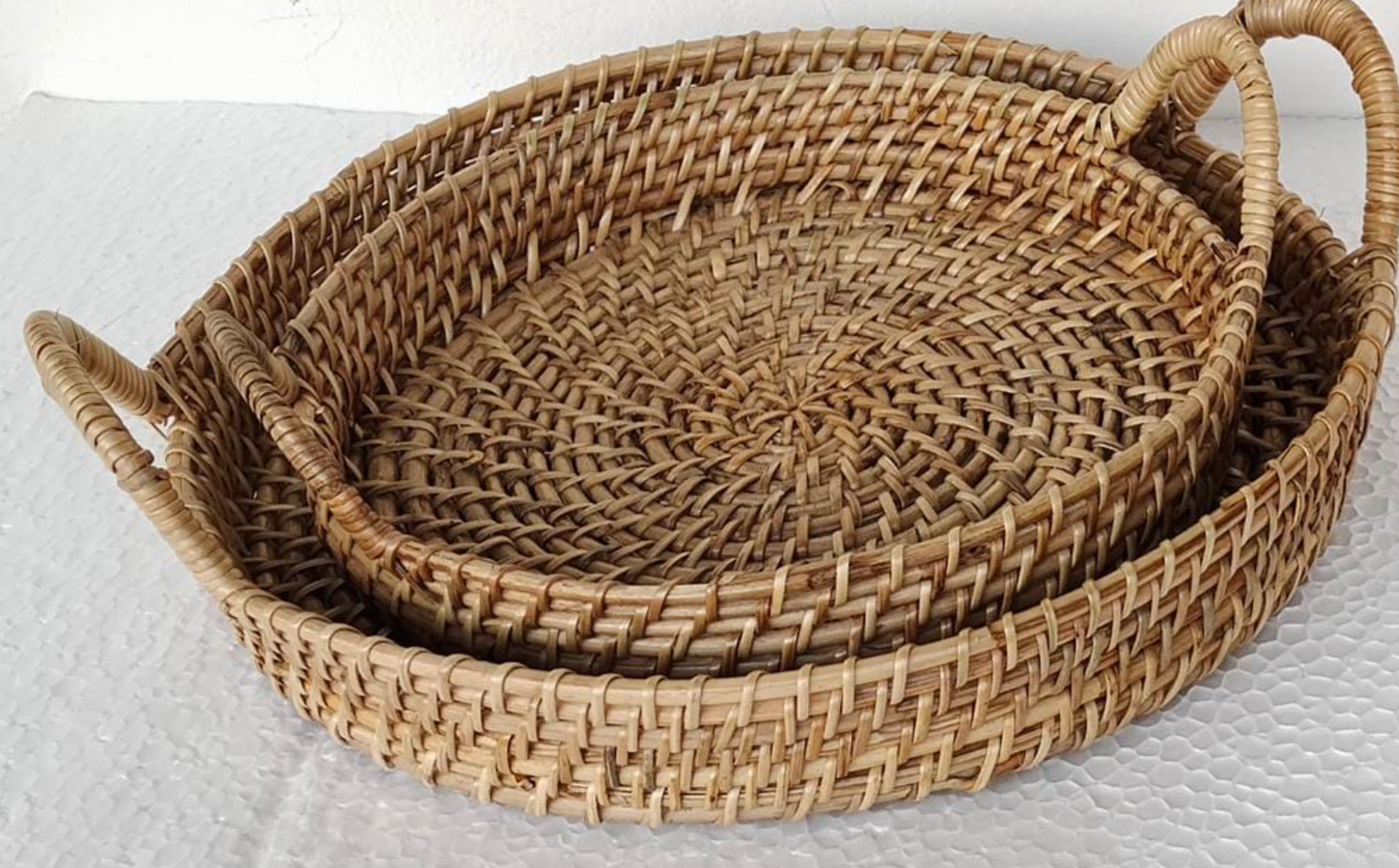 Cane Tray with Designer Handle – Handwoven Elegance