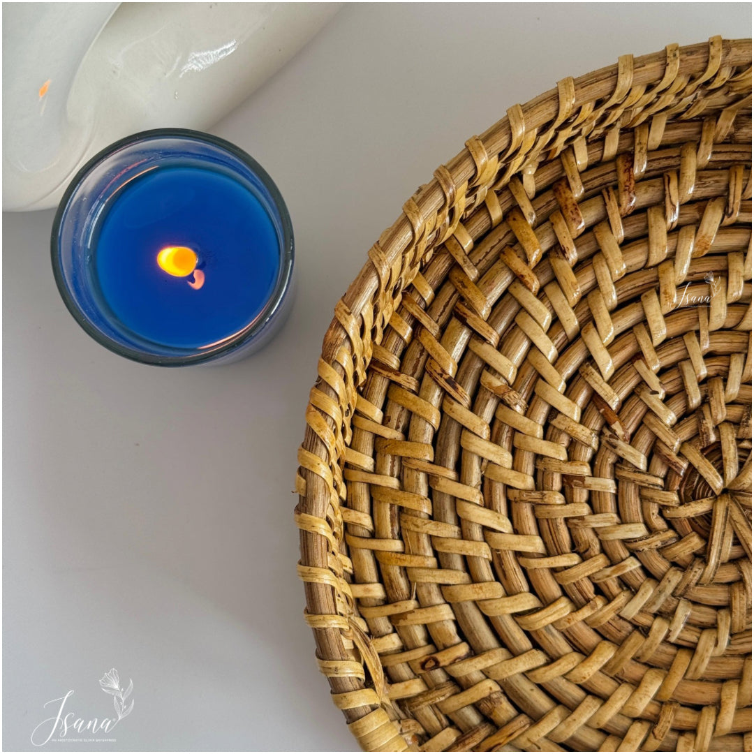 Cane Round Tray – Handwoven Elegance