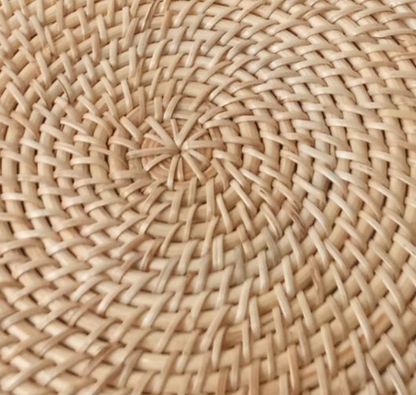 Aara Luxe Cane Round Placemat – Handwoven Elegance