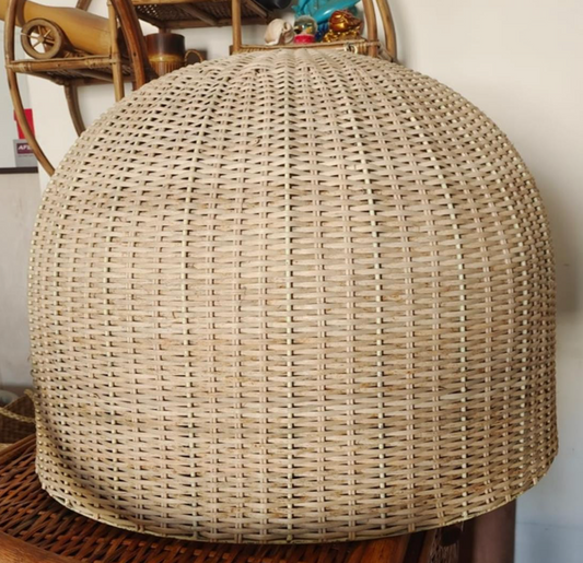 Cane Hanging Lampshade with Iron Frame