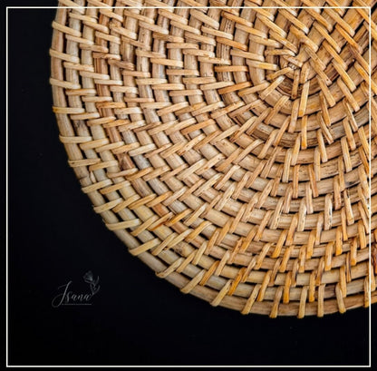 Elowyn Rattan Cane Placemats – Oval Handwoven Elegance