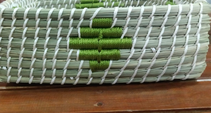 Zyra Sabai Grass Designer Tray – Square | Assorted Colors