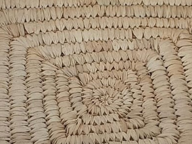 Zyra Sabai Grass Tray – Square with Cut Handles (Natural)