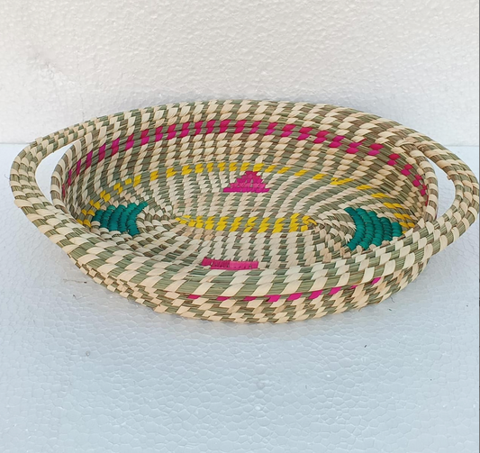 Zyra Sabai Grass Oval Tray – Assorted Colors