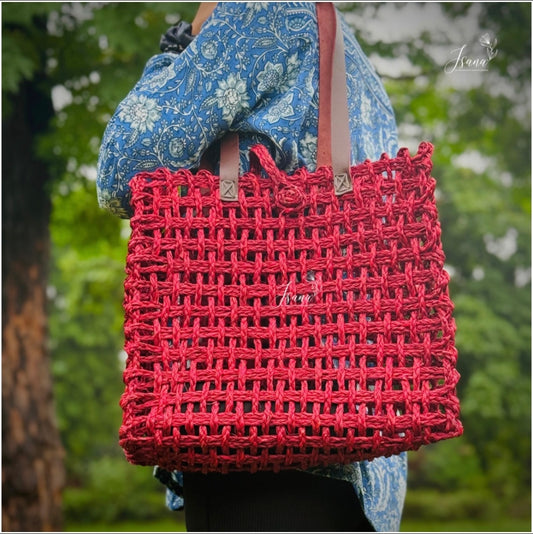 RangSaaj Sabai Mesh Bag – Assorted Handwoven Tote