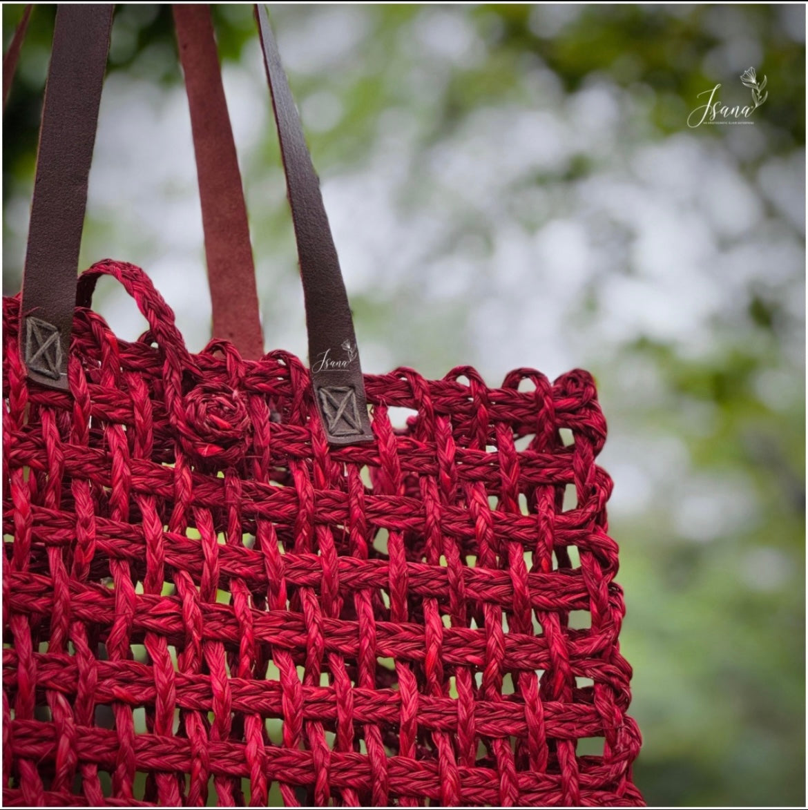 RangSaaj Sabai Mesh Bag – Assorted Handwoven Tote