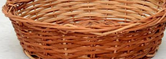 Meadow Willow Hamper Basket – With Handle