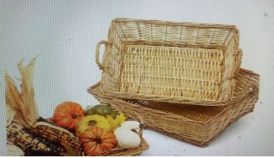 Rustic Willow Rectangular Tray – IWB1