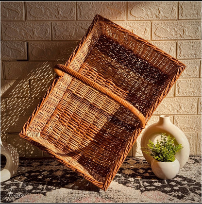 Hearth Willow Tray Set   With Handles  (Set of 3)