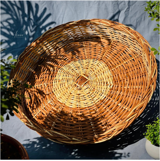Bloom Willow Wicker Round Basket