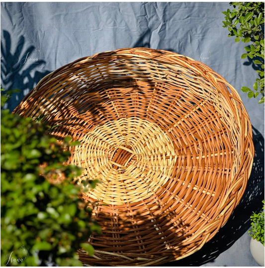 Bloom Willow Wicker Round Basket