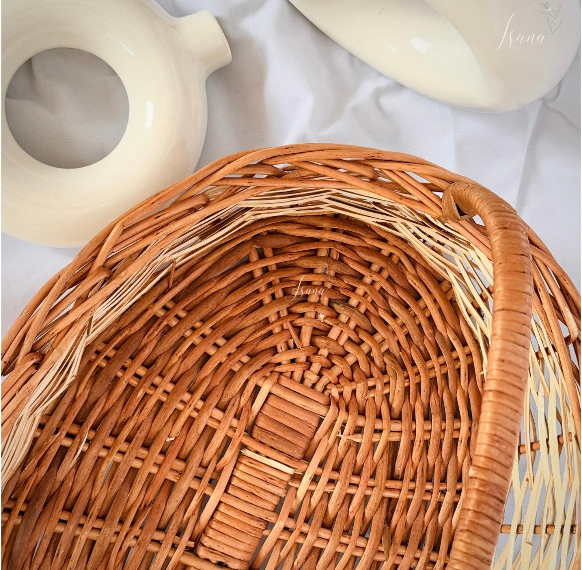 Harvest Oval Hamper Basket – Set of 2 with Handles